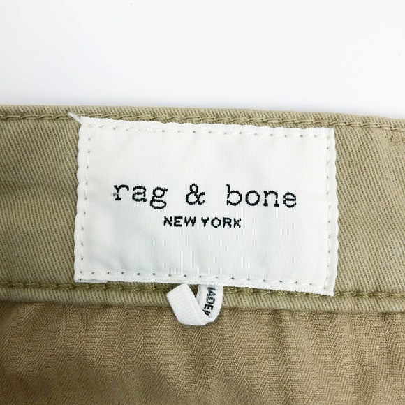 Rag & Bone Mens Slim Fit 2 Stretch Twill Chino Pants 33 x 27 Khaki Cornstalk - Picture 5 of 7